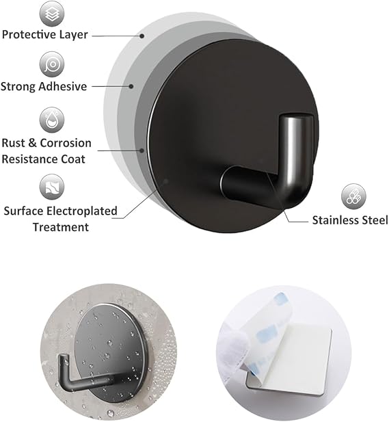 YLITREUS™ 8-Pack Ultra-Grip Wall Hooks