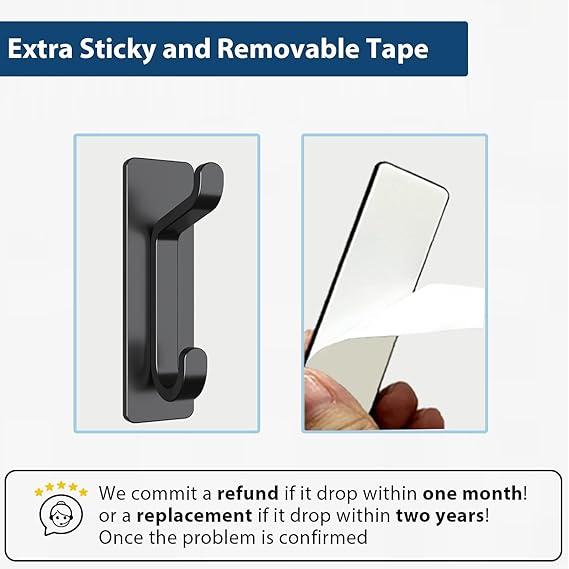 UltraHold™ 4-Pack Heavy Duty Self-Adhesive Hooks