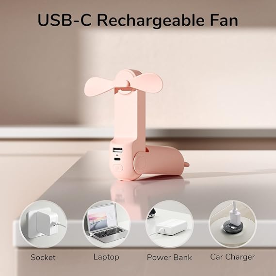 JISULIFE 3-in-1 Handheld Mini Fan
