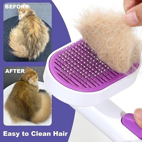 Sebtle Self-Cleaning Cat & Dog Brush