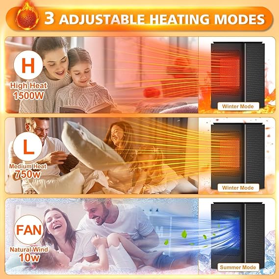 Space Heater PTC Electric 1500W