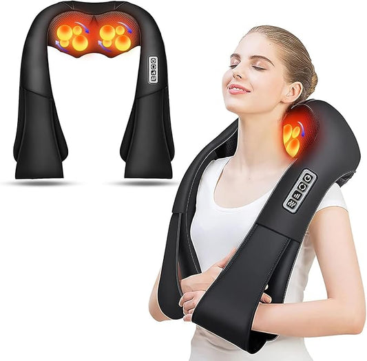 4D Shiatsu Neck & Shoulder Massager with Heat