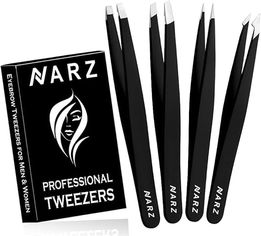 NARZ 4Pcs Precision Tweezers Set