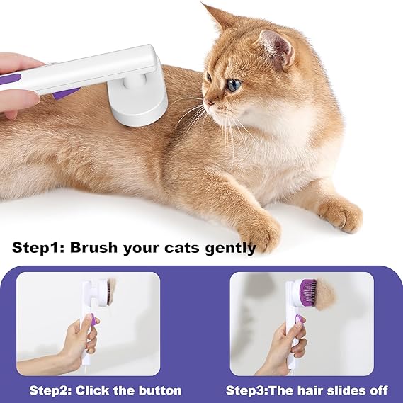 Sebtle Self-Cleaning Cat & Dog Brush