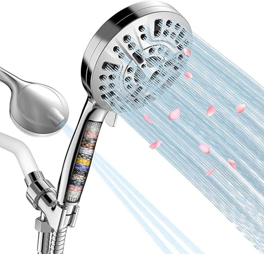 JNILE 15-Stage Filtered Handheld Shower Head