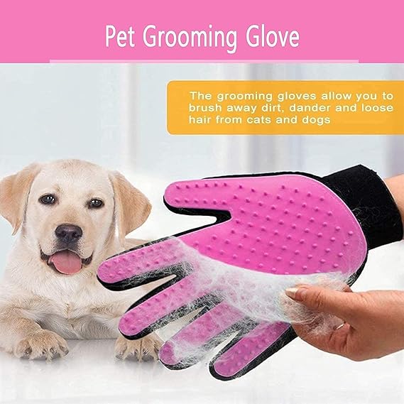 Pet Grooming Glove for Dogs & Cats