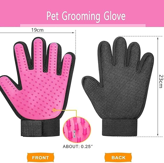 Pet Grooming Glove for Dogs & Cats