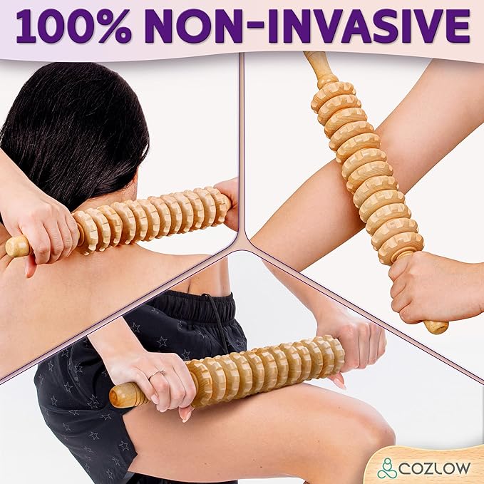 Cozlow Wooden Massage Roller
